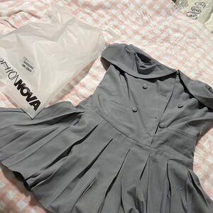 Fashion Nova Charcoal Mini Dress nwot